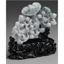 Chinese carved jade/hardstone openwork group