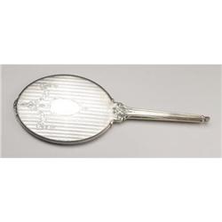 American sterling silver hand mirror