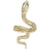Image 1 : Emerald, Gold Snake Ring