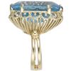 Image 2 : Blue Topaz, Gold Ring