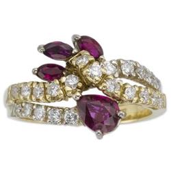 Ruby, Diamond, Gold Ring
