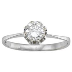 Solitaire Diamond, White Gold Ring