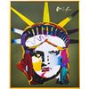 Image 2 : Peter Max- Original Mixed Media "Liberty Head"
