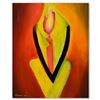 Image 1 : David Ashouri, "Flame of Love" Original Oil Painting on Canvas, Hand Signed with Letter of Authentic