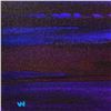 Image 2 : Wyland, "Sunset Sea 10" Hand Signed Original Painting on Canvas with Letter of Authenticity.