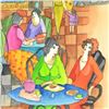 Image 2 : Itzchak Tarkay (1935-2012), Original Mixed Media Watercolor, Hand Signed with Letter of Authenticity