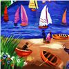 Image 2 : Shlomo Alter, "Near the Lake" Framed Limited Edition Serigraph, HC Numbered 50/50 and Hand Signed wi