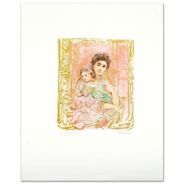 "Willa And Child" Limited Edition Lithograph by Edna Hibel (1917-2014), Numbered and Hand Signed wit