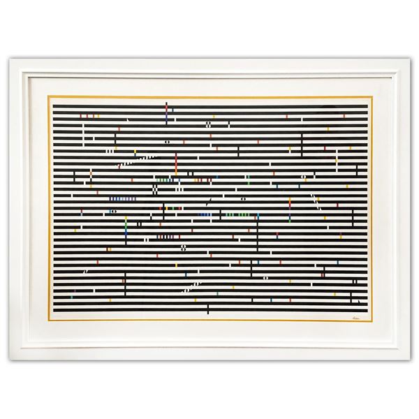 Yaacov Agam- Original Screenprint in colors on Arches paper "Double Metamorphosis IV"