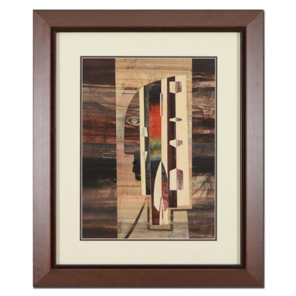 Neal Doty (1941-2016), Framed Original Mixed Media Linocut, Hand Signed with Certificate of Authenti