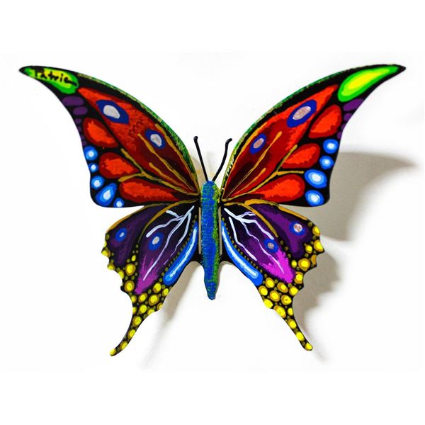 Patricia Govezensky- Original Painting on Cutout Steel "Butterfly CL"