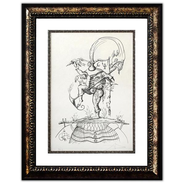 Salvador Dali- Original Lithograph from Gouache and Collage "Untitled"