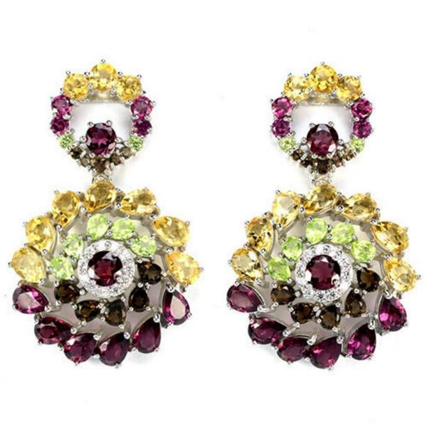 Natural Multi Gemstone EarRing