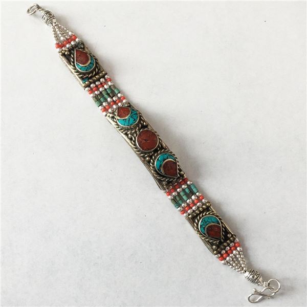 Tibet Hand Made Turquoise Bracelet