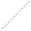 Image 1 : Round Diamond Link Bracelet 2-3/8 Cttw 14KT White Gold