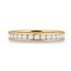 Image 2 : Round Diamond Eternity Wedding Band 1 Cttw 14KT Yellow Gold