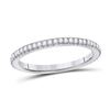 Round Diamond Eternity Wedding Band 3/8 Cttw 14KT White Gold