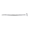Image 2 : Round Diamond Stackable Bangle Bracelet 1/8 Cttw 10KT White Gold