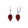 Genuine 26.1 ctw Ruby Earrings 14KT White Gold - REF-37T8A