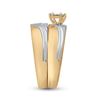 Image 2 : Diamond Solitaire Matching Wedding Set 1/4 Cttw 10KT Yellow Gold