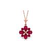 Image 1 : Genuine 2.23 ctw Ruby Necklace 14KT Rose Gold - REF-35A5K