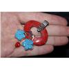 Image 1 : STERLING SILVER RED CORAL Pendant WOW 69 CARATS#1928997