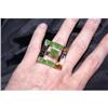 Image 1 : $185 Rare Estate GIANT VINTAGE ART GLASS Ring #1929001
