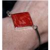 Image 1 : STERLING SILVER RED SEA CORAL Bracelet 58 CARAT#1929068