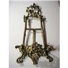 Image 1 : easel,  ornate table size, golden finish  #1929086