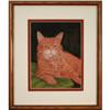 Image 1 : Lazy Cat, Original Chalk Pastel by R. Brown #1929261