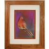 Image 1 : Colorful Bird, Original Pastel by R. Brown #1929286