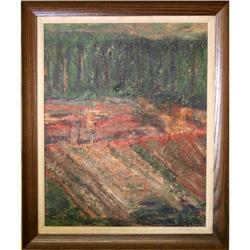 Garden Walls abstract painting signed Nelson #1929515