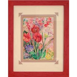 Lily by Phyliss Golec watercolor flowers #1929546