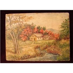 MINATURE LANDSCAPE PAINTING #1929716
