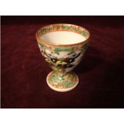 CHINESE EXPORT ROSE CANTON EGG CUP #1929717