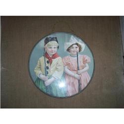 Old Boy and Girl with Gun Flue Cover #1930915