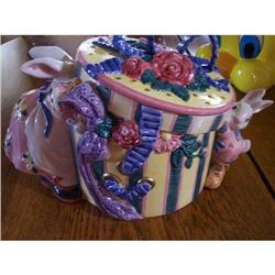 Hat Box Bunnies-1995-Fitz & Floyd #1930949