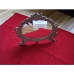 Beautiful Iron Framed Mirror w/Cherubs #1930969