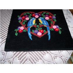 Punch Work Velveteen Pillow Cover-1950s #1930970