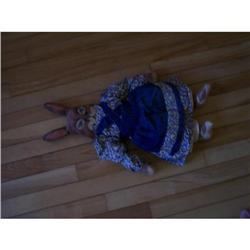 1987 "Jennifer Motter" Oil Cloth Rabbit #1930972