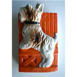 old vintage 1930s SCOTTY DOG Wall Pocket * #1931104