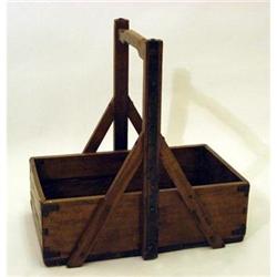 Wooden Tall Flower Basket  19" High #1931154