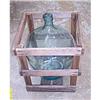 Image 1 : French Glass Wine Jug in Crate #1931156