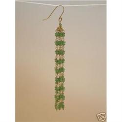 18K SOLID GOLD ~ TSAVORITE   "TASSLE"  ~ #1931165