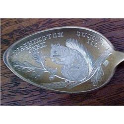 Squirrel Sterling Brite Cut on Vermeil Souvenir#1931179