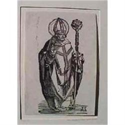 St Arnolph(Standing Bishop) after Durer #1931189