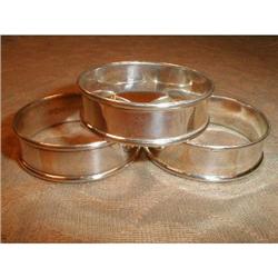 STERLING Silver NAPKIN Rings (3) Gorham & ALVIN#1931237