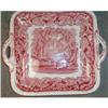 Image 1 : Masons VISTA Square CAKE Plate OPEN Handles #1931249