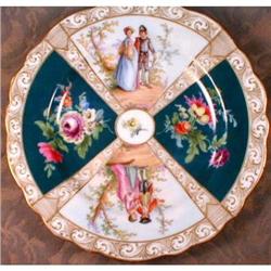MEISSEN Scenic PANEL Plate HAND Painted #1931297