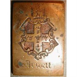 JEWETT Brass PAPERWEIGHT Buffalo NY MEMORABILIA#1931301